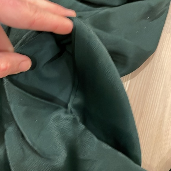 Little moon green silk dress medium - Picture 5 of 9
